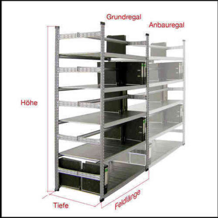 AKtenregal Grundregal Doppelregal